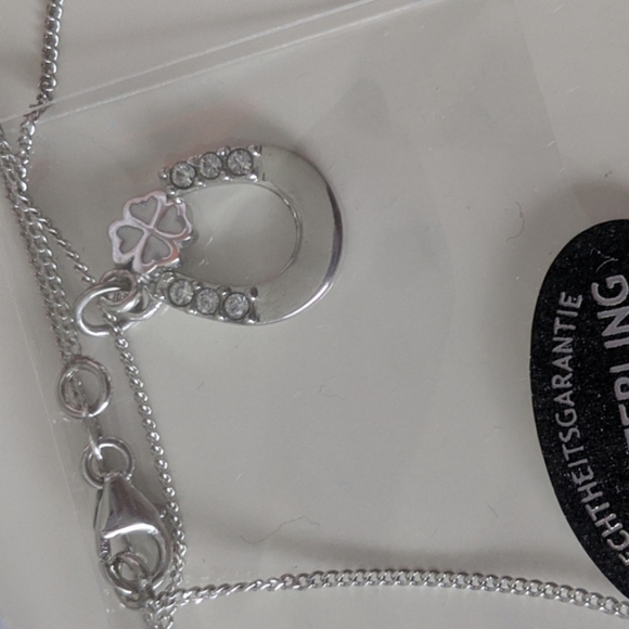 Horseshoe necklace with Swarovski crystals - Picture 1 of 3